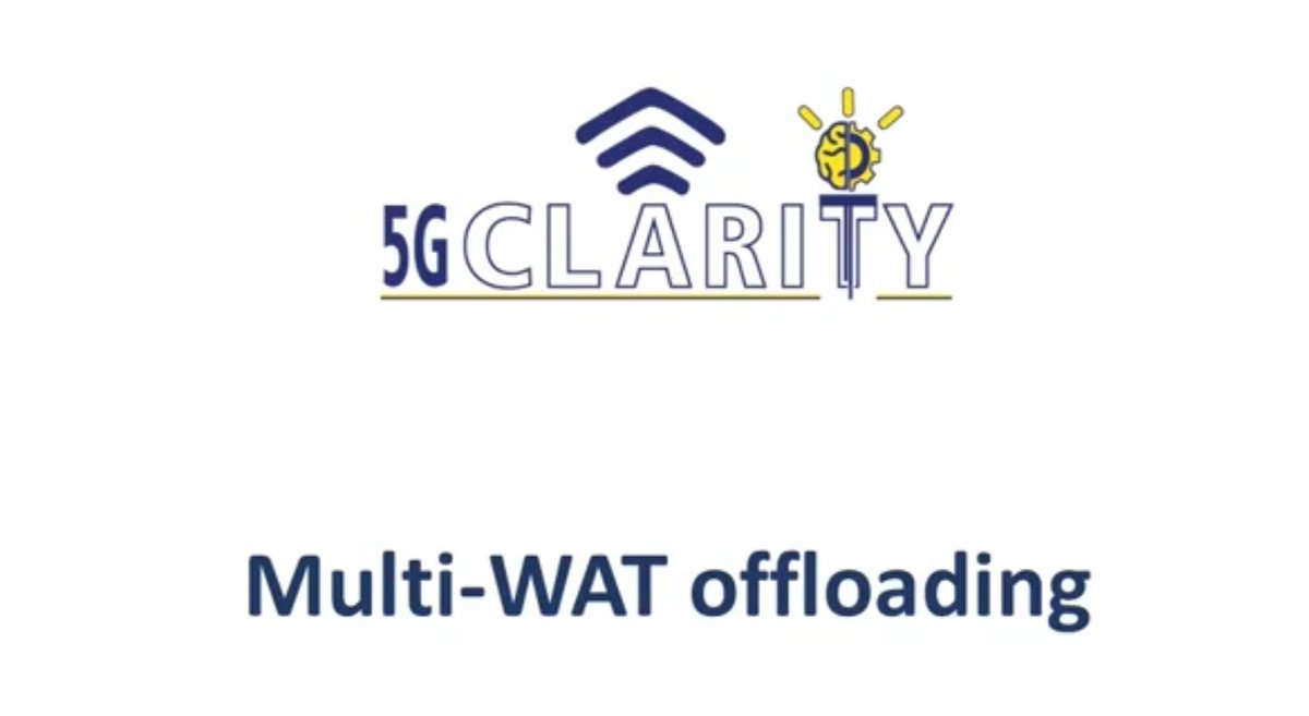 Visit #5G_CLARITY YouTube channel, which is updated with the project's demo videos, such as our demo on 'Mutli-WAT Offloading': 

#5G #5GPPP #I40 
#AI #PrivateNetworks 

youtube.com/channel/UCtAZg…