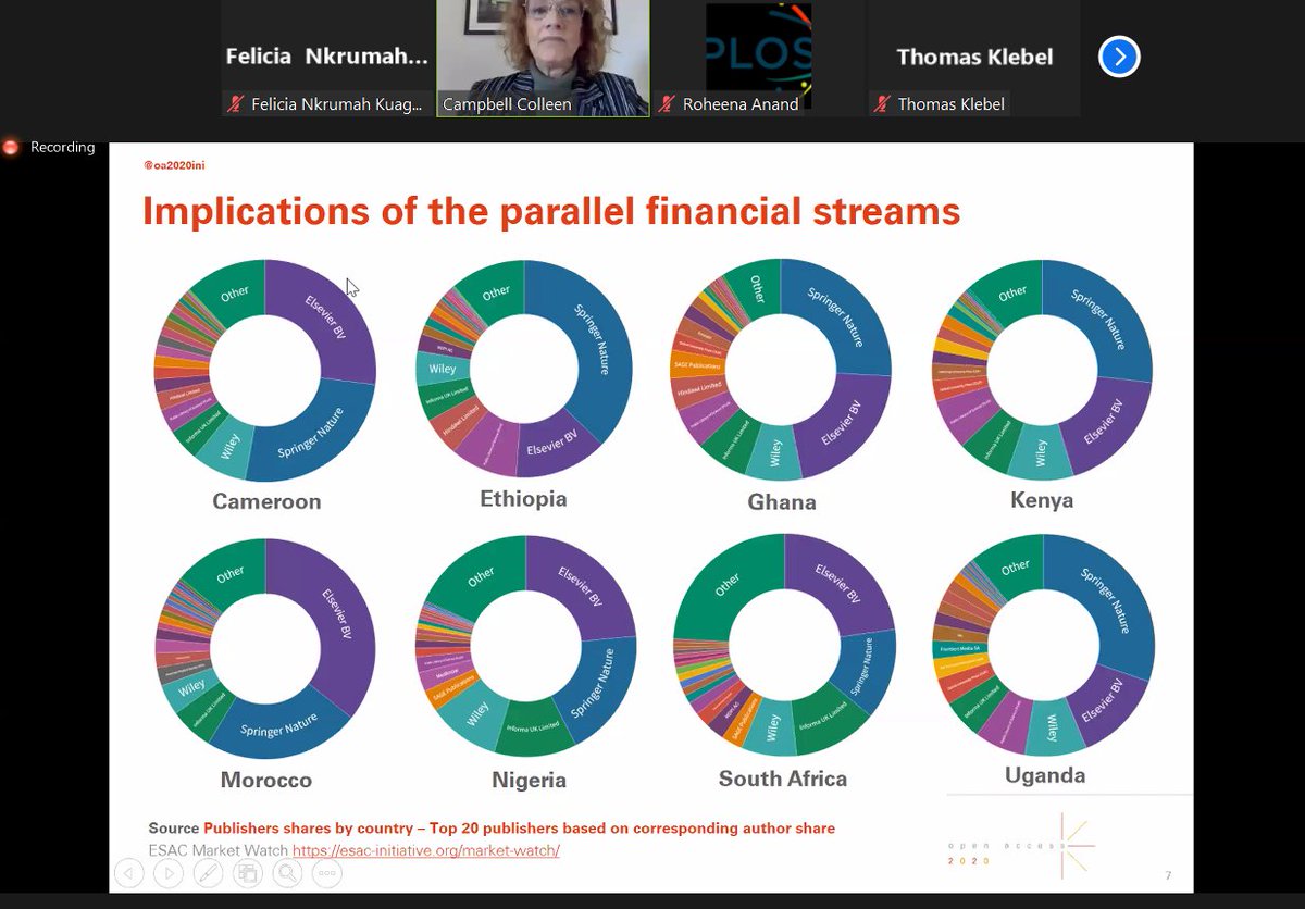 Where are African Researchers Publishing their output? and what does this mean for us? Join Dr. Colleen Campbell of the Open Access 2020 Initiative at the ongoing Africa Universities' Day celebration as she delivers her presentation on Open Access