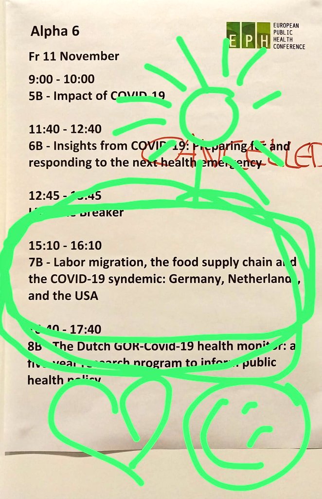 Come to our workshop at #EPHC2022:
Labor migration, the food supply chain and the Covid19 syndemic: Germany, Netherlands, and the USA!

15:10 in Alpha 6