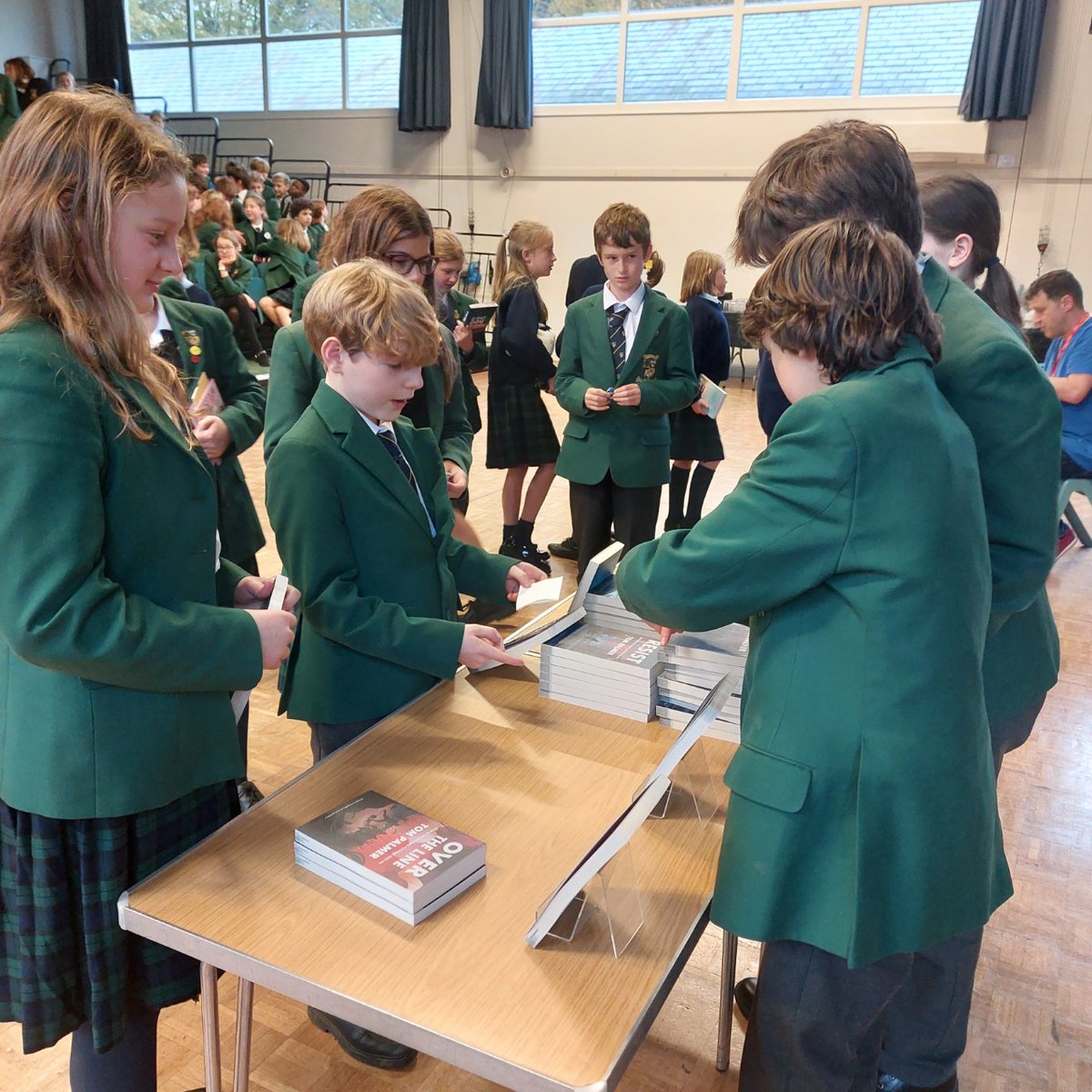 Wonderful talk yesterday from Tom Palmer for Year 6, 7 and 8. Pupils were delighted with their signed books and Tom Palmer bookmarks.
#BeYouBeSibford
#SibfordSchool
<a href="/SibfordEnglish/">English | Sibford School</a> 
<a href="/tompalmerauthor/">Tom Palmer</a>