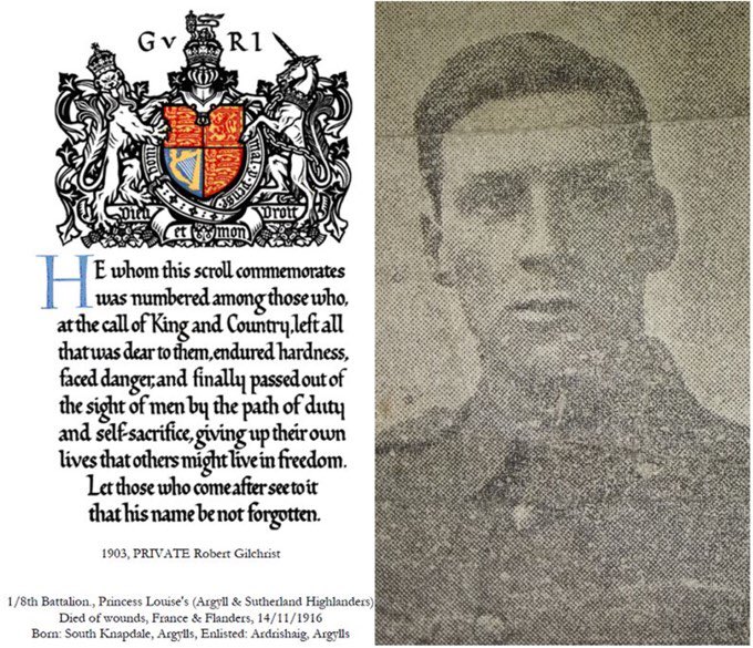 My great uncle Robbie Gilchrist, my grandmother’s youngest brother, who was killed in WWI. He was wounded in the morning but carried on and was fatally shot in the afternoon.#lestweforget #wewillrememberthem #remembranceday2021 #thefallen