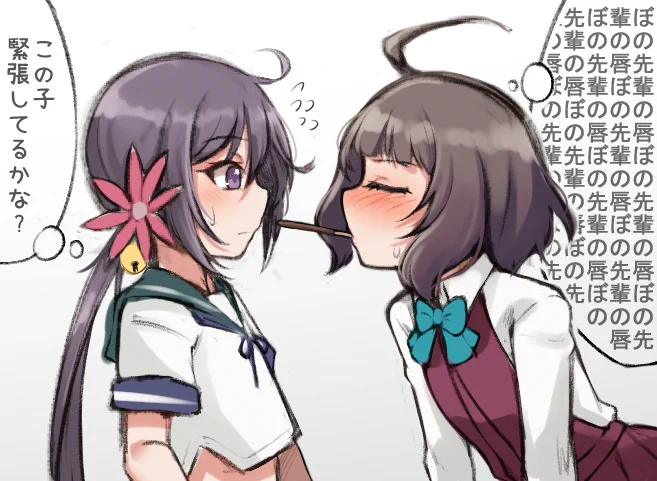#艦これ版深夜の真剣お絵描き60分一本勝負#艦これ版真剣お絵描き60分一本勝負_20221111意外と鈍感なぼの先輩 vs なぜ自分がドキドキしているのか分からない岸波後輩 