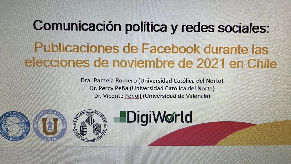 Esta mañana con mi colega Pamela Romero presentamos la ponencia sobre com. política y RR.SS que en realidad es una chiva para discutir sobre populismo en la primera vuelta del 21N en Chile por #incom2022 Si anda por ahí, vaya a vernos!