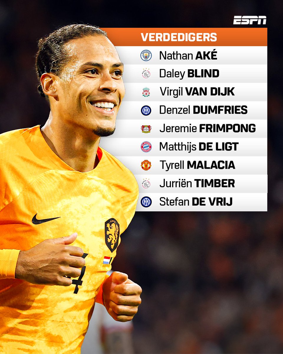 𝗪𝗞 𝗦𝗤𝗨𝗔𝗗 🇳🇱

Louis van Gaal neemt deze 26 namen mee naar Qatar!