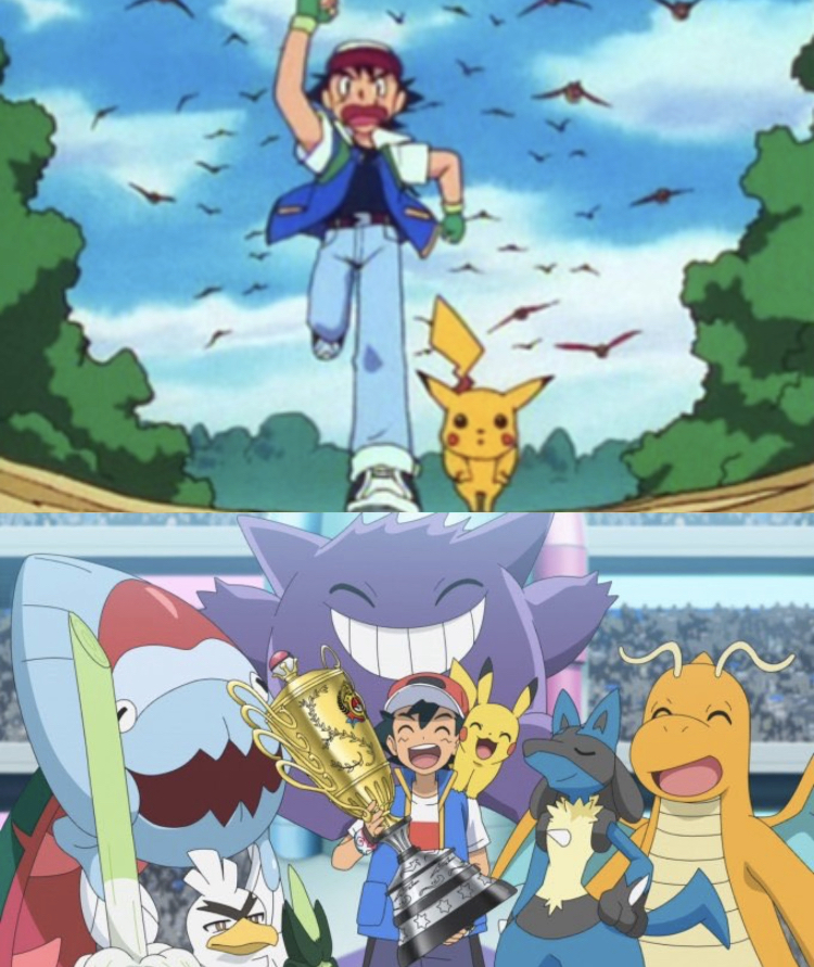 Inku_fr's tweet image. Après 25 ans de voyage, Sacha devient aujourd’hui le meilleur dresseur POKEMON au monde ! 🏆