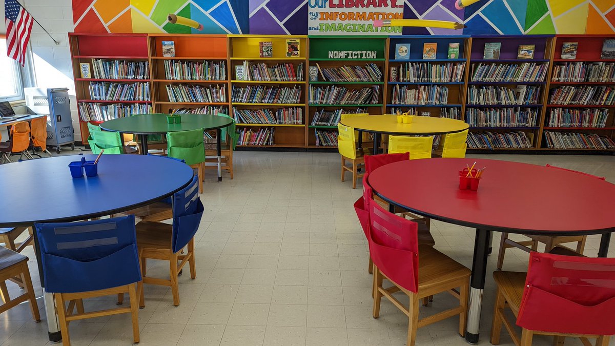 THANK YOU SO MUCH @GayheadPTA for the new Library tables! Our Ss love them and they give us plenty of workspace for our activities! Your support in making the Library a bright spot in our school is greatly appreciated! They look AMAZING! @WCSDEmpowers @ASchout10 @GayheadWCSD