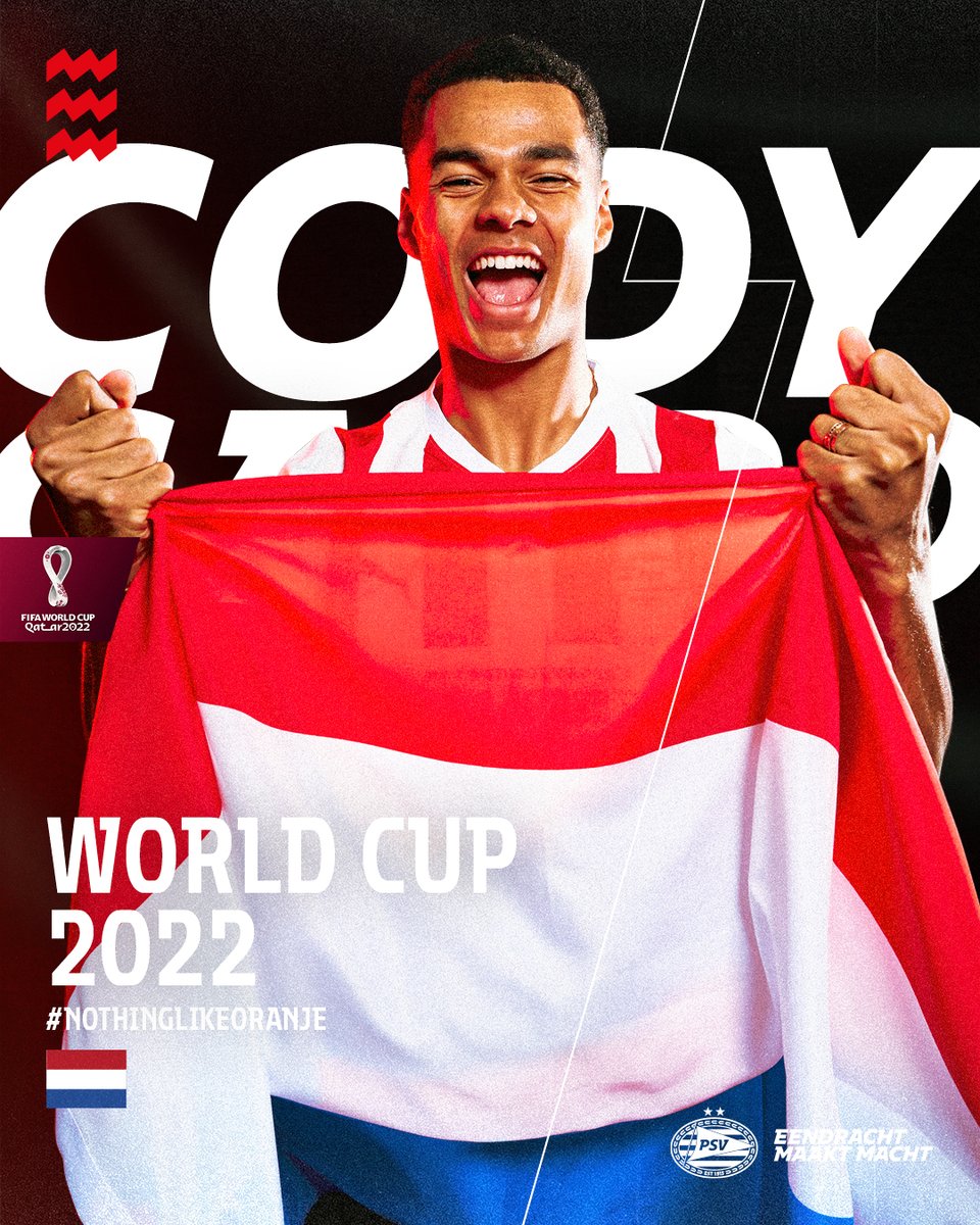 𝐂𝐨𝐝𝐲 𝐆𝐚𝐤𝐩𝐨, EinTovenaar 💡
Representing 🇳🇱 at the #FIFAWorldCup 🌍

#NothingLikeOranje #Qatar2022
