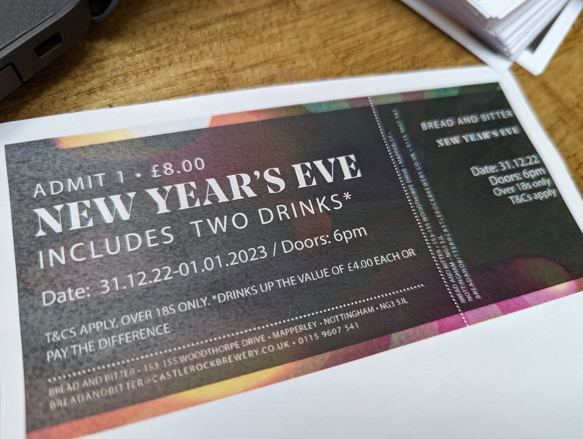 bread_bitter's tweet image. New year's eve tickets are here! Ticket only entrance from 6pm until 1am. Our Ben is DJ-ing so expect top tunes and banter plus guest spots from our vinyl night knights! 😍😍🎶