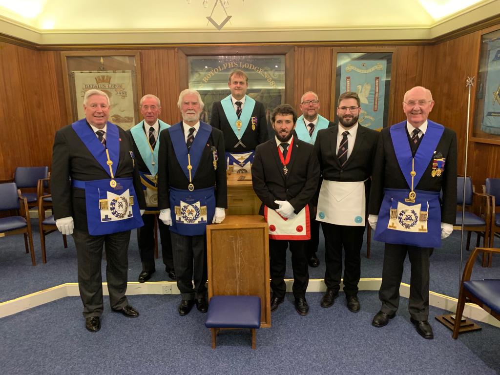 Last night we welcomed Joao Baeta to St Botolph's Lodge to witness the Passing of Bro Knight .  Thank you for joining us Joao and bringing greetings from the Premier Lodge in  Portugal 🙂