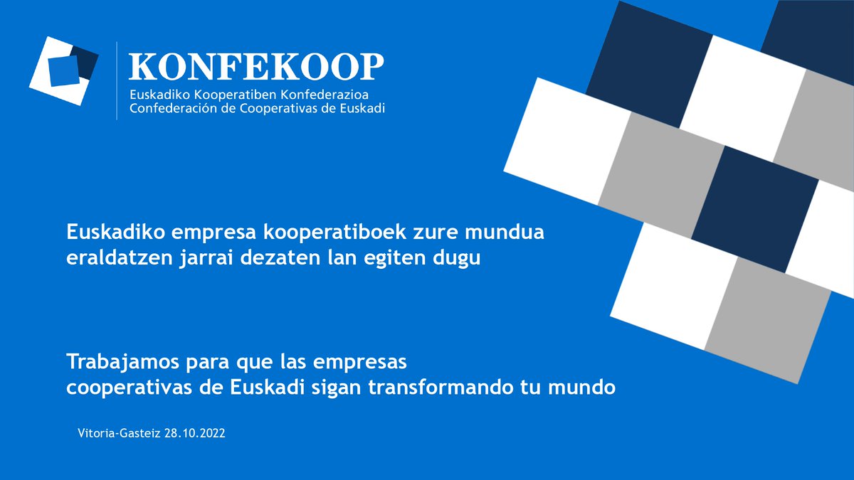 WorkLanBizkaia's tweet photo. "La Unión es compatible con la diversidad. La marcha colectiva es en realidad un tanteo, una búsqueda experimental" Este pensamiento de Jose Mª Arizmendiarreta podría ser el mensaje del encuentro de hoy de @konfekoop con las cooperativas pequeñas de WL. Gracias por vuestra visita https://t.co/UlqXUPExg6