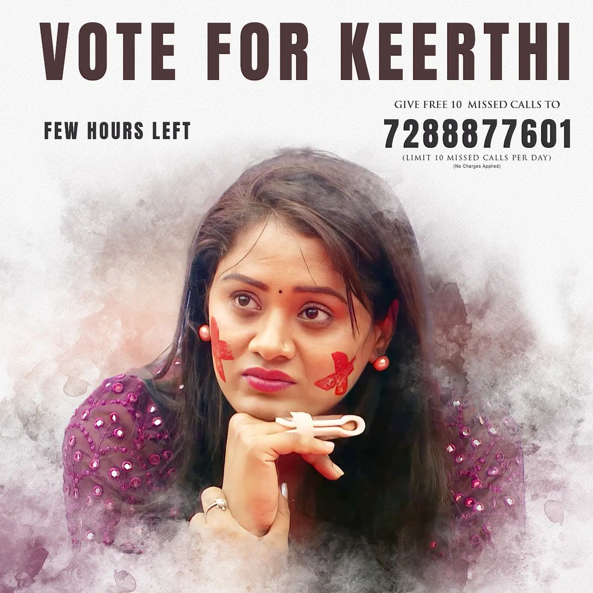 My_Name_is_ANIL's tweet photo. Guy's Only Few Hours Left
Please Vote for #Keerthi
She Deserves to Stay 👍
7288877601 
10 Missed Calls Per Each Number
Don't Forget 
#keerthibhat
#BiggBossTelugu6 https://t.co/DTz1cgBEnt