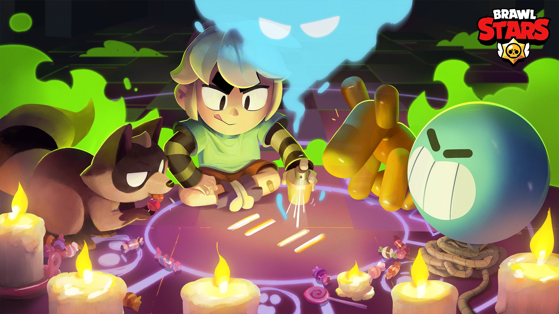 Brawl Stars on X: Help Gus summon a friend... 🕯️ How do you imagine Gus  trio? More Balloons? Ghosts? Lost kids? Monsters? Today is also 11.11! Get  the 11.11 Spray and unlock