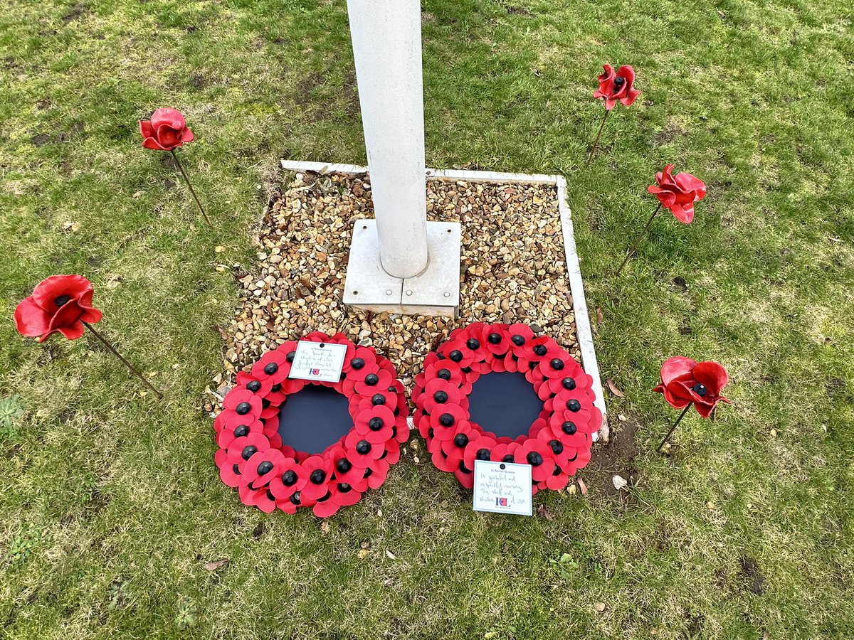 At 11am our students and staff gathered together in grateful and respectful memory of those who have given the ultimate sacrifice in service. We will remember them. #RemembranceDay #Armistice