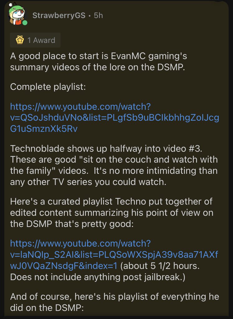technodadreddit's tweet photo. Dream SMP watching guide :) I'll link the comment directly below if you wanna click on the yt links! https://t.co/wBkVJW49Gn