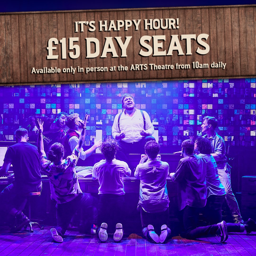 You asked. We delivered! 🍻 £15 DAY TICKETS available in person at the <a href="/theartstheatre/">Arts Theatre West End</a> from 10am daily 🎫 #ChoirofMan #WestEnd #DayTickets