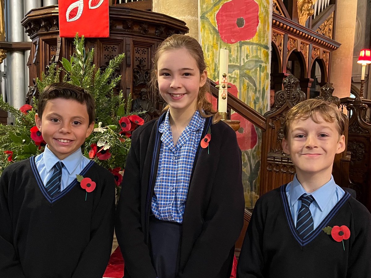 We were proud to represent ⁦<a href="/StMargaretsPrep/">St Margaret's Prep Calne</a>⁩ at the Calne Schools’ Remembrance Service today. #WeWillRememberThem
