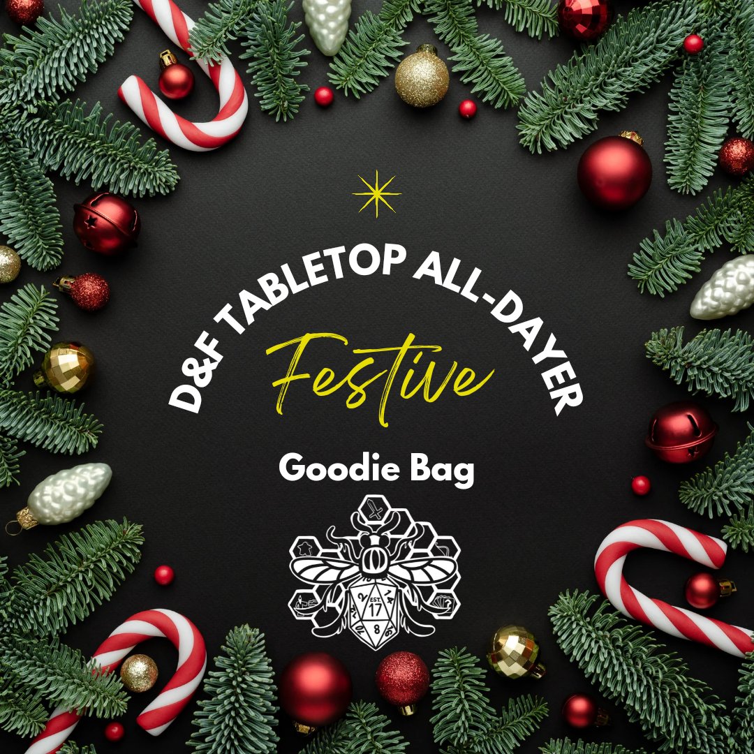 Dungeons & Flagons Events (@d_and_f_events) on Twitter photo 🎁D&F ALL-DAYER GOODIE BAG🎁
Massive thanks to <a href="/button_kin/">Button Kin Games</a> for sending a little summit summit to go in the Festive Goodie bags.
On the 10th of December, every attendee of the next D&F tabletop All-Dayer will receive a goodie bag filled to the brim with exciting stuff ♥️🎲 🎁D&F ALL-DAYER GOODIE BAG🎁
Massive thanks to <a href="/button_kin/">Button Kin Games</a> for sending a little summit summit to go in the Festive Goodie bags.
On the 10th of December, every attendee of the next D&F tabletop All-Dayer will receive a goodie bag filled to the brim with exciting stuff ♥️🎲