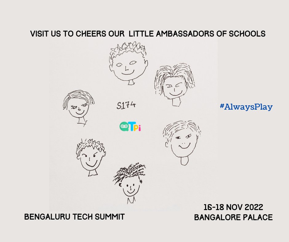 qtpiofficial's tweet image. Support our little ambassadors who will be there at #S174 @blrtechsummit
Your cheer will help them make leaders of future!
@rnivruti @drashwathcn @kiranshaw @BSBommai
#tech #bengaluru #Bangalore #qtpi #AI #robotics #kids #robotickit #alwaysplay #BTS #bengalurutechsummit