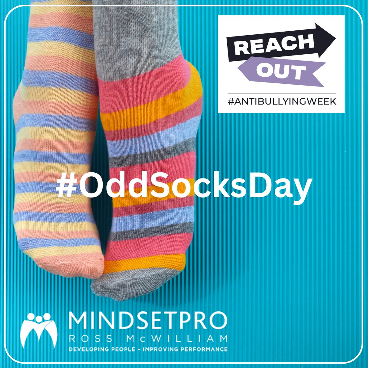 RossMcWilliamUK's tweet photo. We’re getting ready to support Anti-Bullying Week this year which is taking place from Mon 14th to Fri 18th November and starts with Odd Socks Day.
We’ve got our odd socks ready, have you? 🧦
#AntiBullyingWeek #ReachOut #OddSocksDay #ChangingLives #RossMcWilliam #MindsetPro https://t.co/6KxbBBDhvC