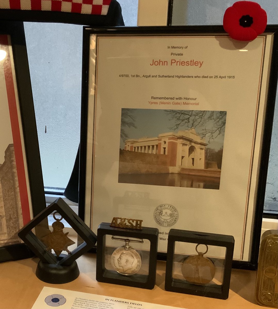 We will remember them. My great grandfather KIA 25/04/1915. #lestweforget2022 #RemembranceDay2022