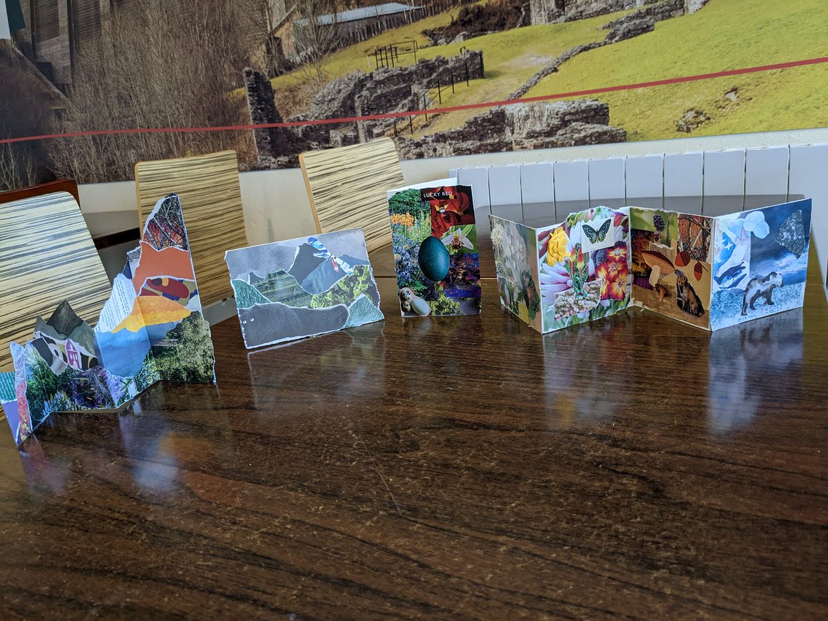 Lovely work from the Connecting Clywedog collage workshop last Saturday!