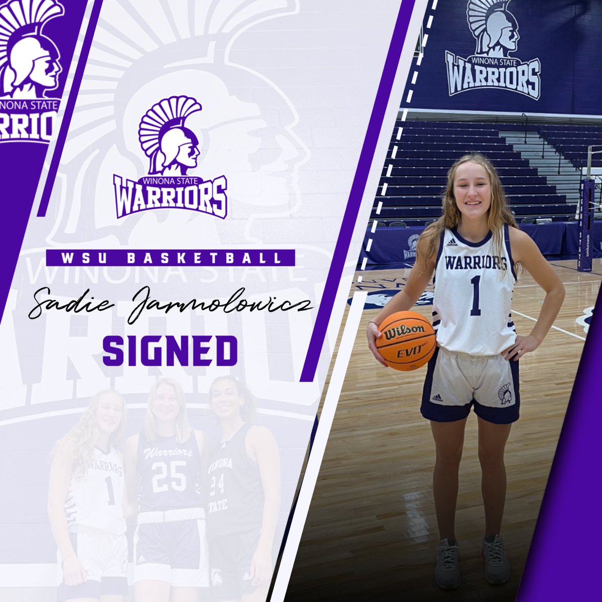 𝓞𝓯𝓯𝓲𝓬𝓲𝓪𝓵! 🖊️

Help us in welcoming Sadie Jarmolowicz to the Warrior Fam!😈 We are so excited to officially have you as a Warrior🤍 

#WarriorFam #SigningDay