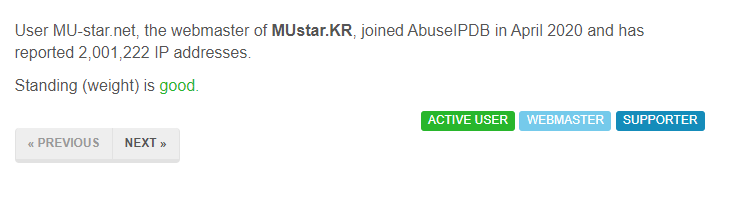 KTHDevelop's tweet photo. AbuseIPDB 리포트수 2,000,000개 돌파
https://t.co/pgBYlcCMMm

#AbuseIPDB #cybersecurity https://t.co/oIwlYPhzrd