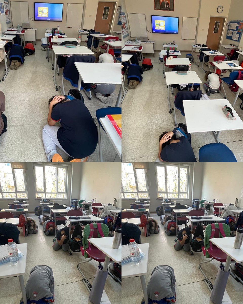 BKBANDIRMA's tweet photo. AFAD Başkanlığımız koordinasyonunda,toplumda farkındalık geliştirmek gibi amaçlarla 12 Kasım 1999 Düzce depreminin yıldönümünde ulusal çapta tatbikat düzenlecektir. Ortaokul öğrencilerimiz 12 Kasım’daki tatbikata hazırlık yaparak çek, kapan, tut uygulamasını öğrendiler. https://t.co/LyY6mW5IOt