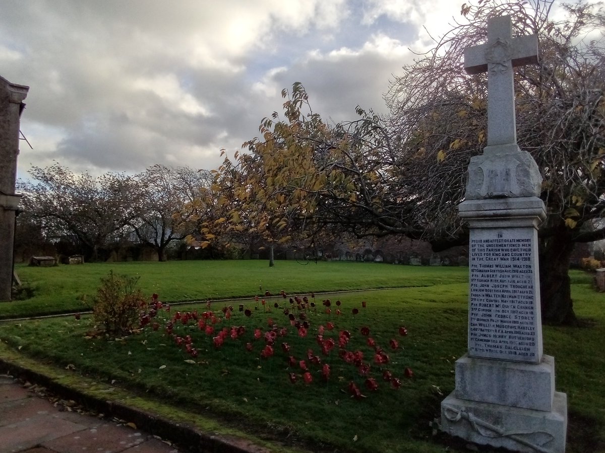Poppies to remember this 11th day of the 11th month. The hard work of pupils from <a href="/highhesket/">High Hesket CE School</a>. <a href="/god4allcumbria/">God for All Cumbria</a> <a href="/CarlisleDiocese/">Diocese of Carlisle</a>