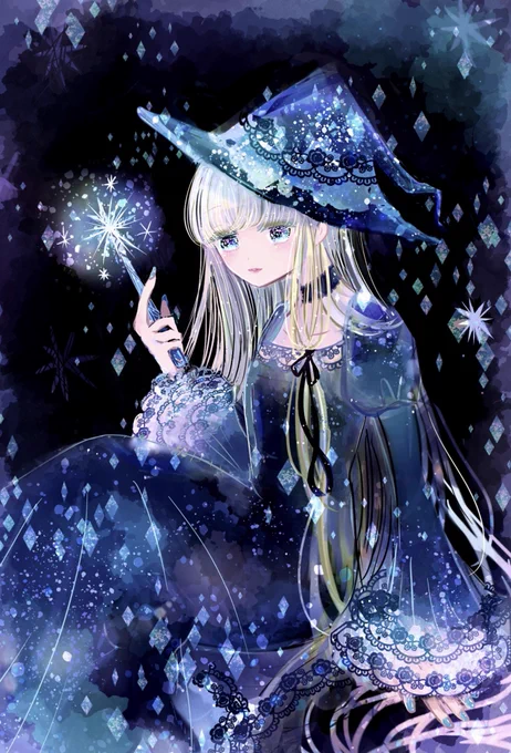 以前描いた宝石みたいな女の子達のイラストです #宝石の日 #ジュエリーデー 