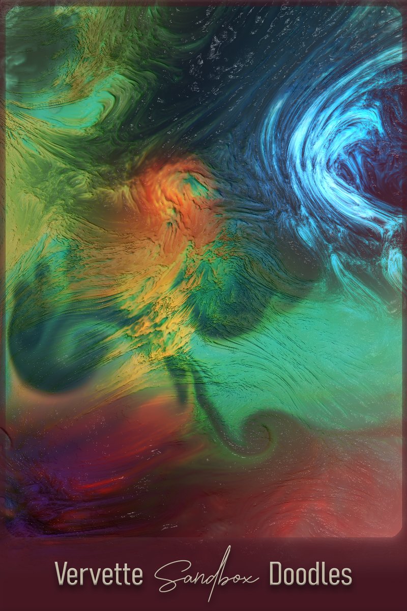 TaronForMost's tweet photo. Vervette's Sandbox keeps evolving... Lost count of the days already, but here are doodles 21 &amp; 22.
#abstractart #fluidart #vervette #SURREALISM https://t.co/bf6MJf9neE