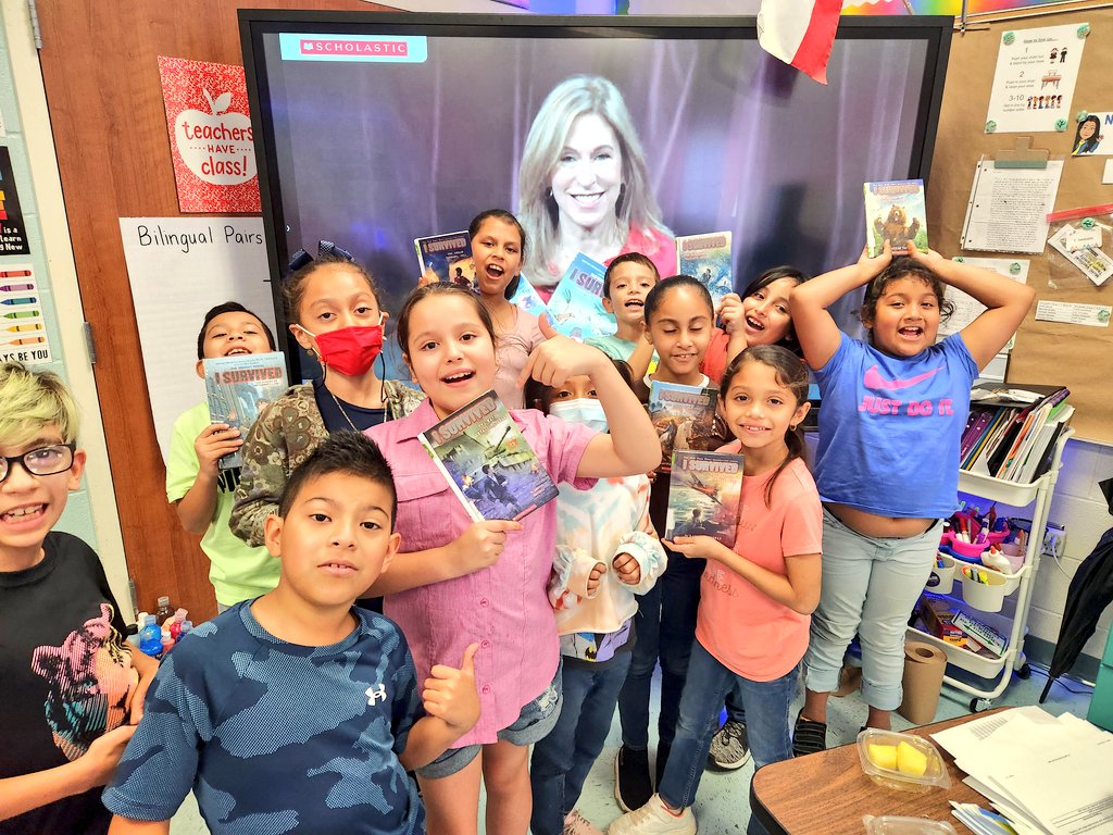 MrsTGonzalez's tweet image. Thank You, @MicrosoftFlip, @inc_yv @Scholastic, and NYT bestselling author @laurenTarshis for sharing your beautiful book 📖 I Survived the Wellington Avalanche, 1910 with our students -they loved it. Here are our Selfiesssss #McAllenISDTech @jamesvarlack @LibrarianLopez ❤️❤️📖
