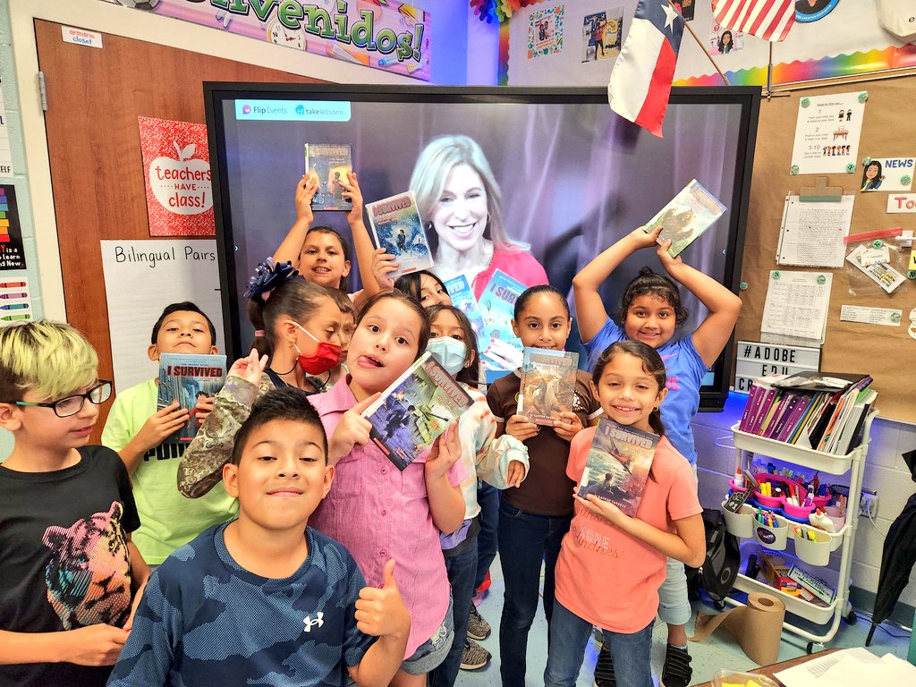 MrsTGonzalez's tweet image. Thank You, @MicrosoftFlip, @inc_yv @Scholastic, and NYT bestselling author @laurenTarshis for sharing your beautiful book 📖 I Survived the Wellington Avalanche, 1910 with our students -they loved it. Here are our Selfiesssss #McAllenISDTech @jamesvarlack @LibrarianLopez ❤️❤️📖