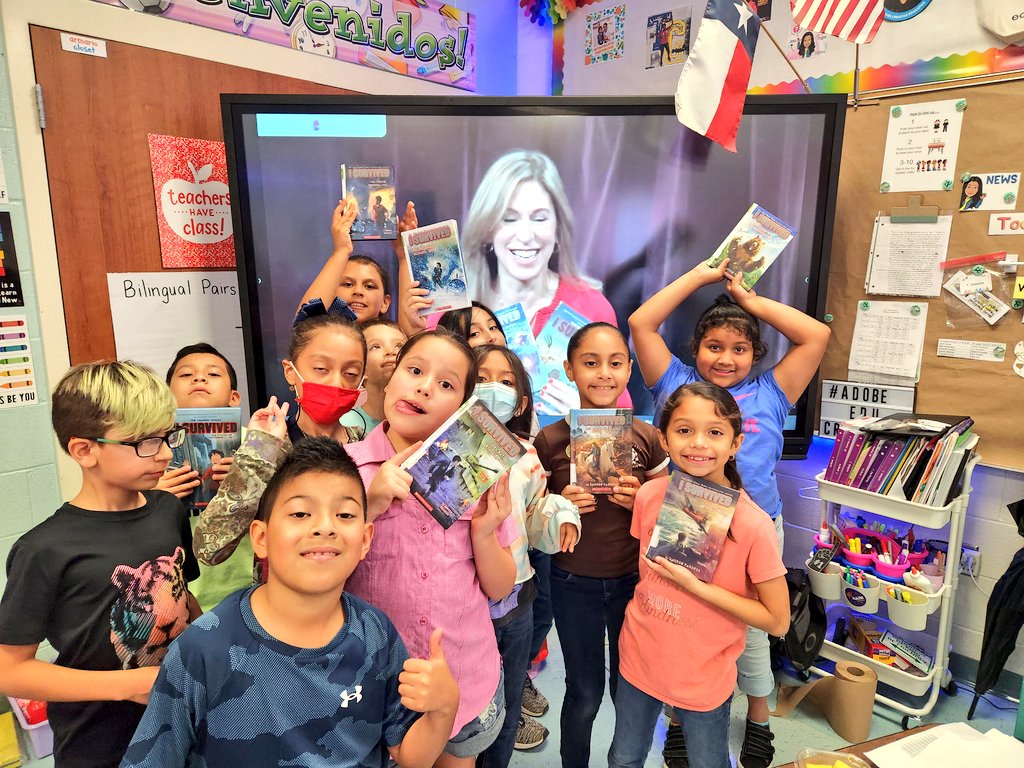 MrsTGonzalez's tweet image. Thank You, @MicrosoftFlip, @inc_yv @Scholastic, and NYT bestselling author @laurenTarshis for sharing your beautiful book 📖 I Survived the Wellington Avalanche, 1910 with our students -they loved it. Here are our Selfiesssss #McAllenISDTech @jamesvarlack @LibrarianLopez ❤️❤️📖