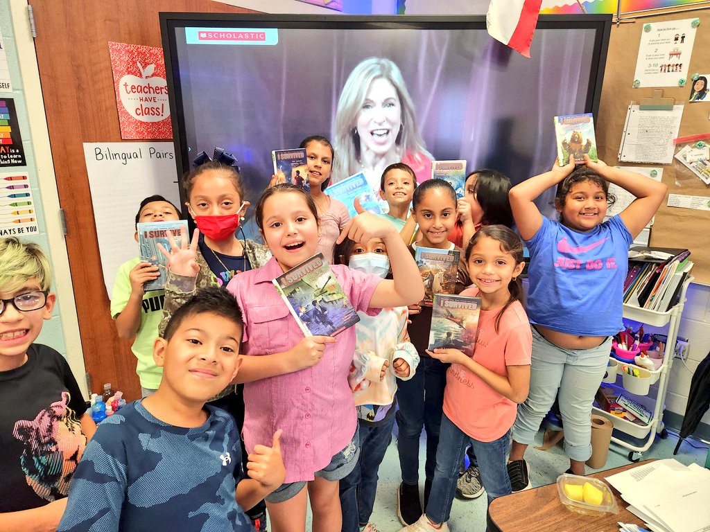 MrsTGonzalez's tweet image. Thank You, @MicrosoftFlip, @inc_yv @Scholastic, and NYT bestselling author @laurenTarshis for sharing your beautiful book 📖 I Survived the Wellington Avalanche, 1910 with our students -they loved it. Here are our Selfiesssss #McAllenISDTech @jamesvarlack @LibrarianLopez ❤️❤️📖