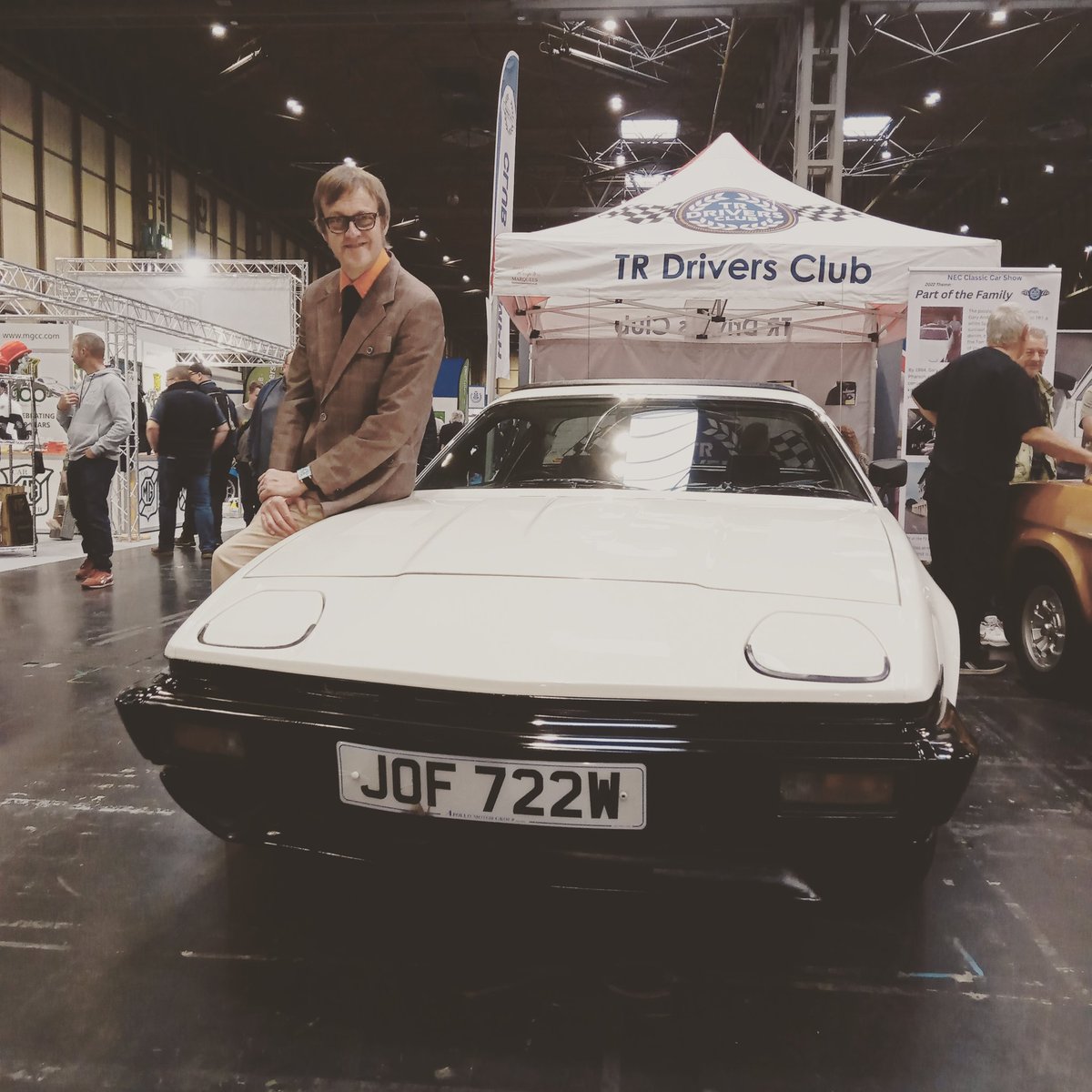 The new TR7 is a sure fire #winner. We've landed at the #NEC #classicmotorshow