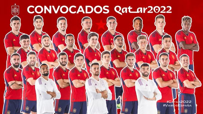 🔎 Solo Morata de delantero puro. Ni Borja, ni Gerard, ni Aspas. 

😯 RAMOS SE PIERDE SU ÚLTIMO MUNDIAL. 

🎙️Luis Enrique: "Hasta ayer a la noche en la posición de ataque tenía una duda que hemos despejado a última hora". 

Pero con estos 26, a muerte. 💪🇪🇦
#QatarWorldCup2022