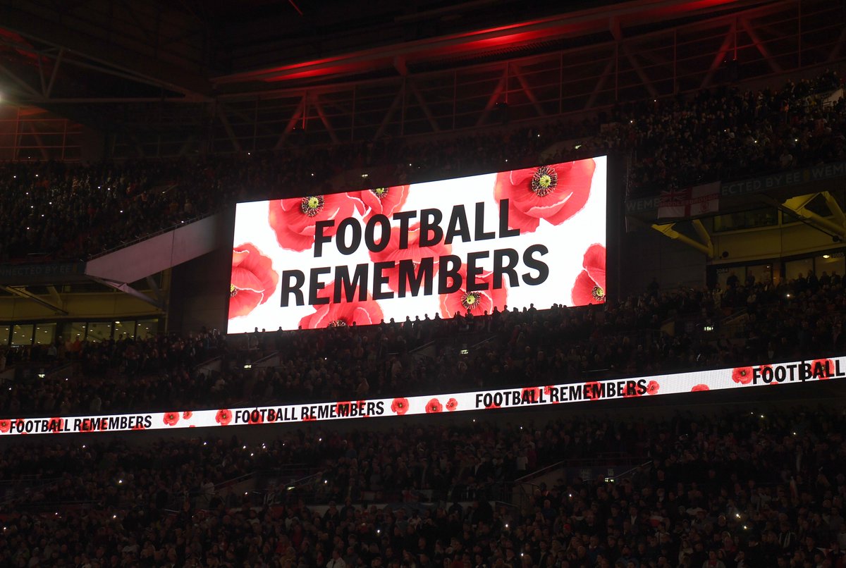 Football remembers. #LestWeForget