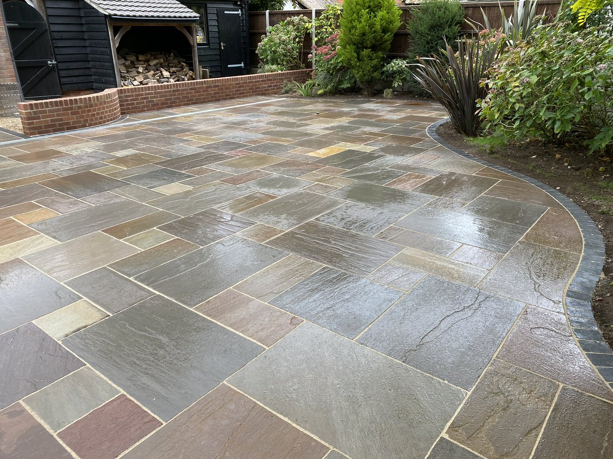 jdma_paving's tweet photo. A couple of domestic patios recently completed in #Norfolk and #Suffolk. #jdma #Porcelain #sandstone #paving #eastanglia https://t.co/V5bOWDZKOr