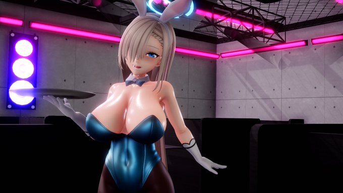 先生にミルクを提供するアスナ 