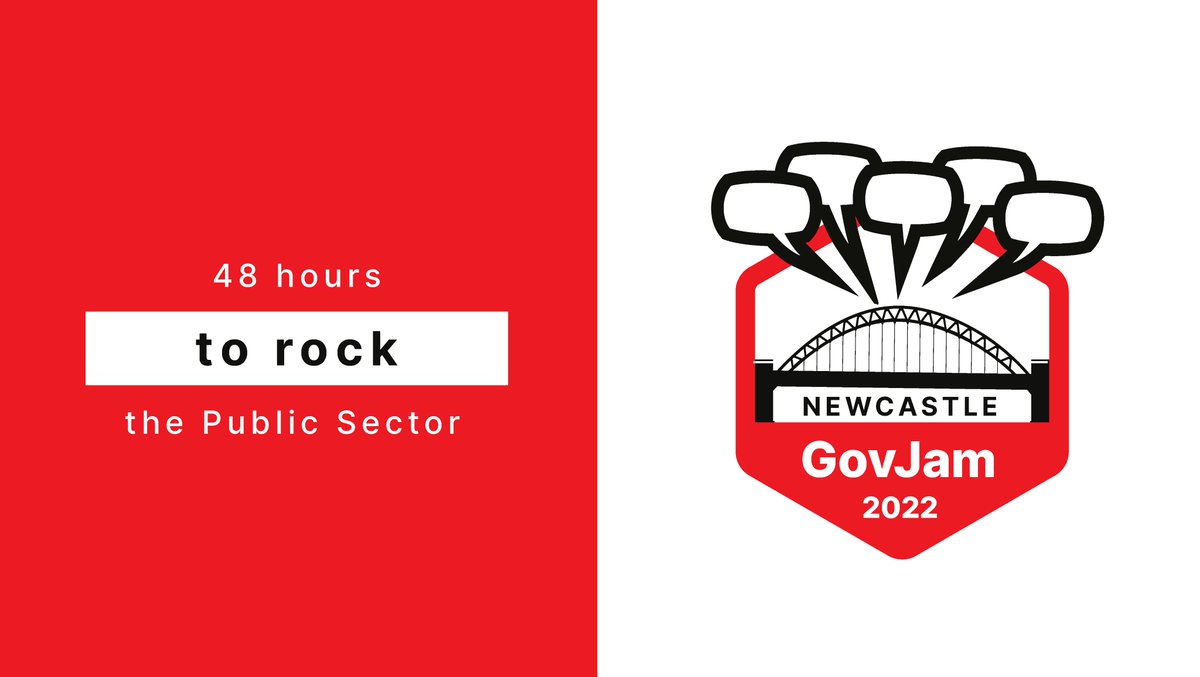 Sign-up for a 48h GovJam at @Thoughtworks Newcastle 16-18 Nov 2022 (it's free)

#GGovJam in a nutshell
Self-organised teams
Solving a public services problem
Doing, not talking
Hitting the streets to user test
Building prototypes
Having fun
All in 48h!

tinyurl.com/nclgovjam2022