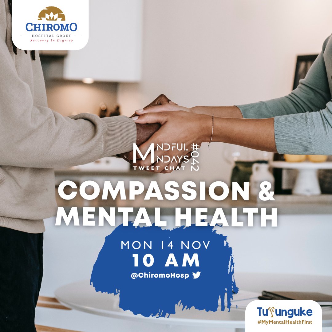 Compassion is therapeutic, and on Monday 14th, we shall have a chat on compassion and #mentalhealth organised by @ChiromoHospGrp @Lukayi_Chosen @JacTwems @MentalHealth_Ug @MenEngageUganda @mauryn70 @mauricekirya @SolutionsNowAFR @A19919 @GodfreyNanz1 @ThriveUg @LMujja @k_leilah