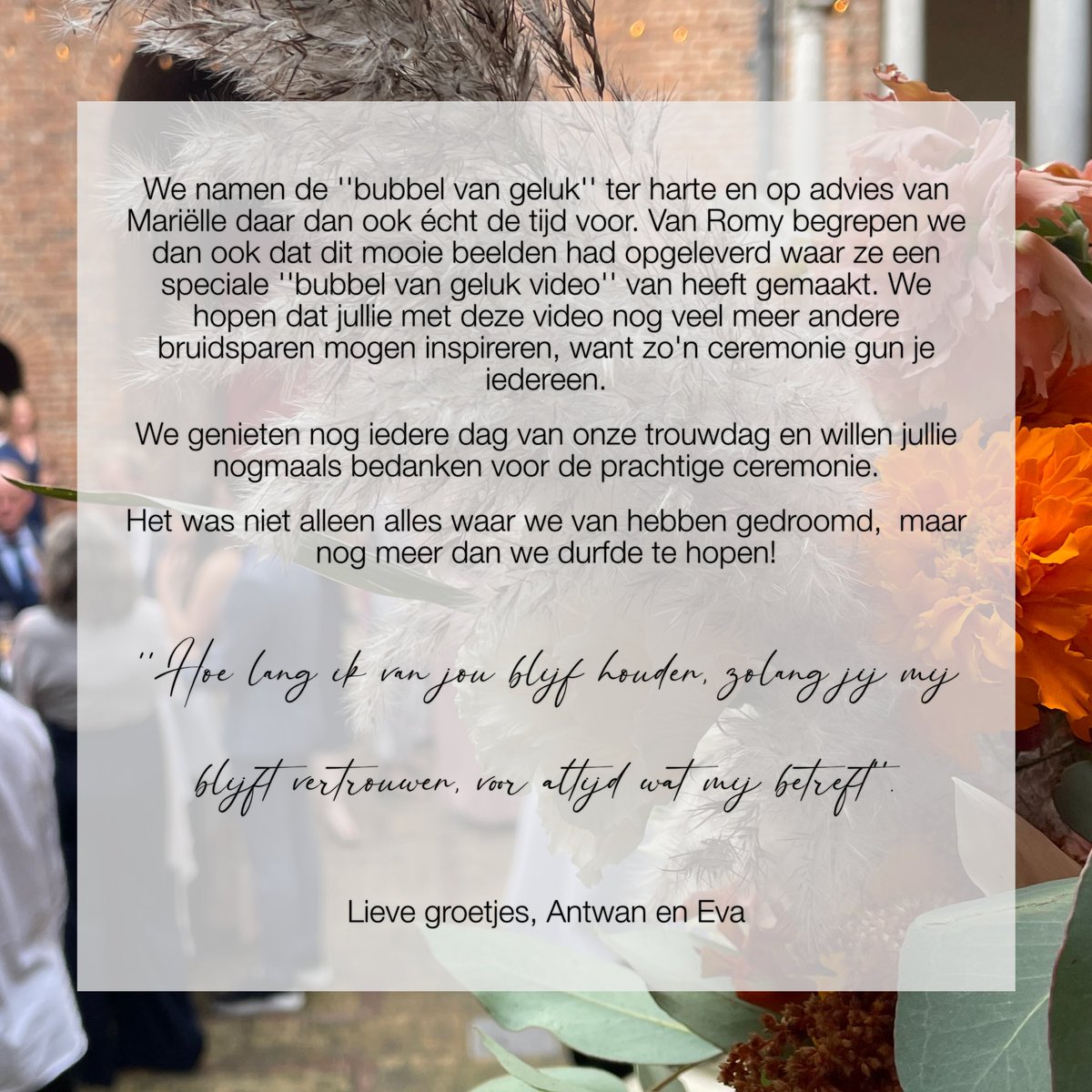 Deze review 🥰 #trouwen #verloofd #ceremonie #bruiloft #leaked