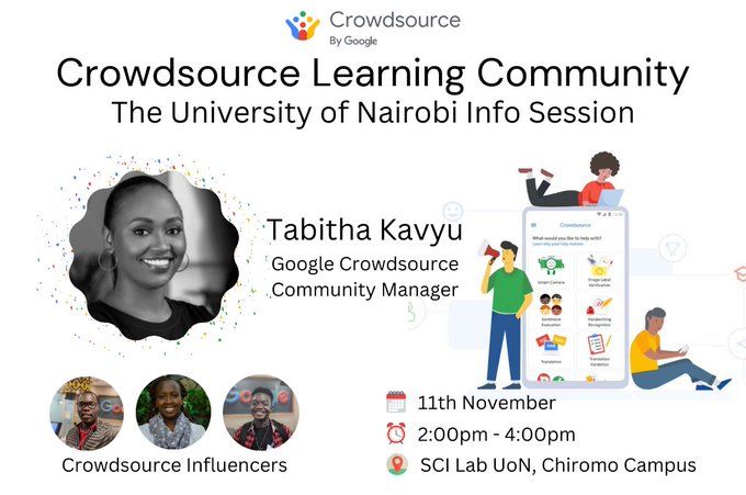 uon_clc's tweet photo. Got any questions about #GoogleCrowdSource  and the Crowdsource Learning Community? Join us today for the Crowdsource info session to get all your questions answered.

Make sure to RSVP to attend: https://t.co/jagXrQCNf0 https://t.co/KiRwDCwqrj