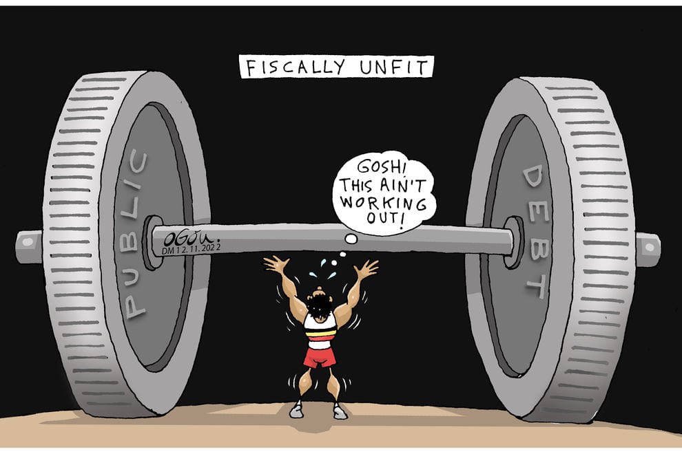 DailyMonitor's tweet photo. Bank of Uganda Deputy Governor Michael Ating-Ego has revealed  that Uganda’s public debt now stands at Shs80 trillion #MonitorToon #MonitorUpdates https://t.co/4TgJ4WQuHx