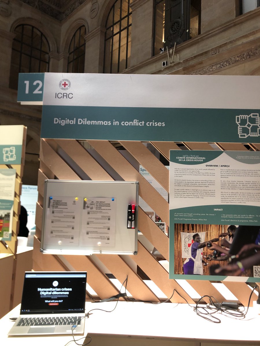 We are ready for two days at ⁦@ParisPeaceForum⁩ to speak about protection in #digital sphere with our #digitaldilemmas project. 

Join us! 

#PPF22