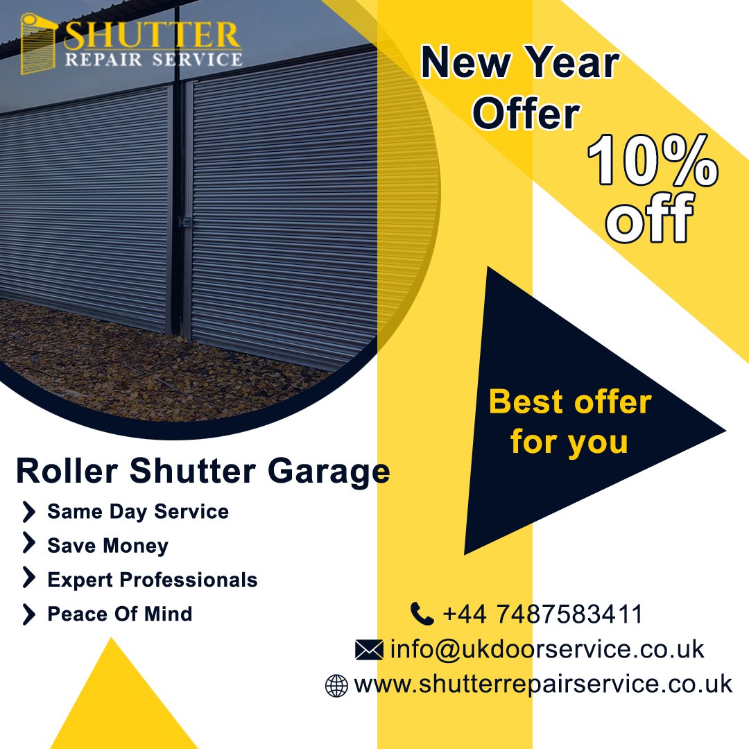 ShutterService's tweet photo. Get your roller shutters in order before the new year and receive 10% off on your purchase. Don't wait, this offer ends soon! Call Now: +44 7487583411
Website: https://t.co/ebDybUd6Z8
Find Us: https://t.co/wQbrYxuso1
#shutterrepairservice #rollershutter #aluminium #shopshutter https://t.co/Esnhkj8JJX
