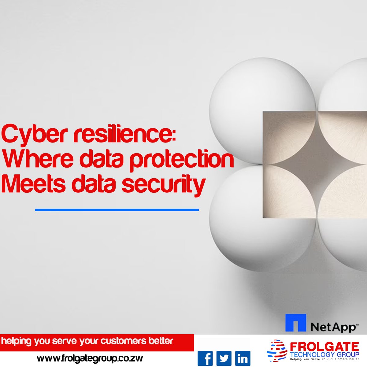 frolgatetech's tweet image. Natural disasters, application failure, cyberthreats, and ransomware really know how to spoil a digital transformation party. NetApp® cyber-resilience solutions keep your data available and recoverable, while detecting and thwarting threats before they can do harm.#corecomputing