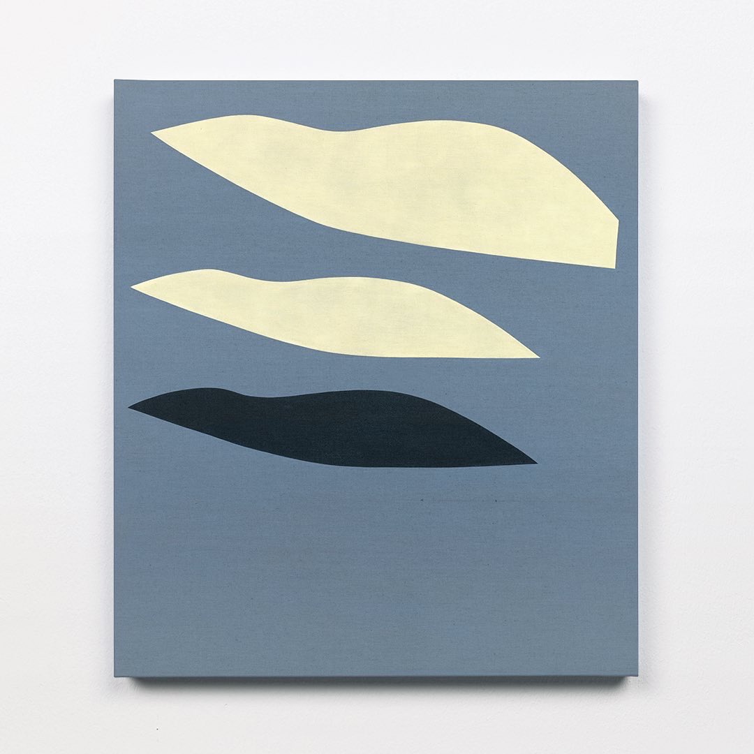 ‘Black cloud’, acrylic on linen,  81 x 92 cm, 2022.