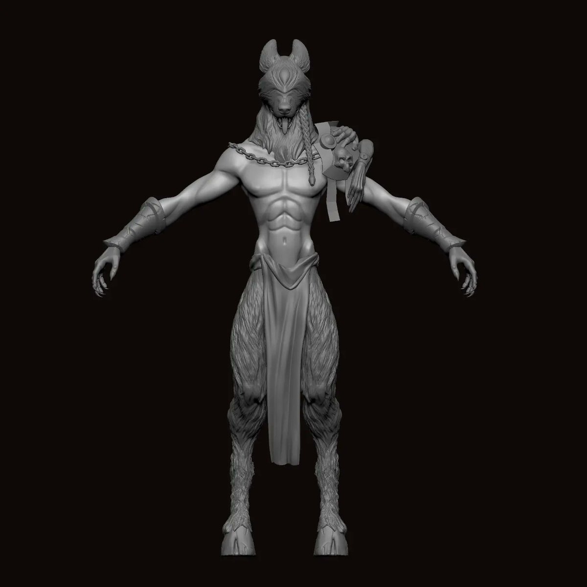 felinexycw's tweet photo. Sculpting doggo monster 🐺
I will make him a gameready character with animations =)
#furry #characterfigure #3dstatue #zbrush #canine #monster #figurine #anthro https://t.co/uh0Em7HTPS